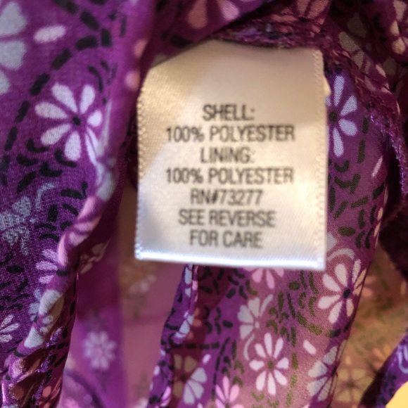 ELLE Women’s flower blouse size M - Picture 4 of 4